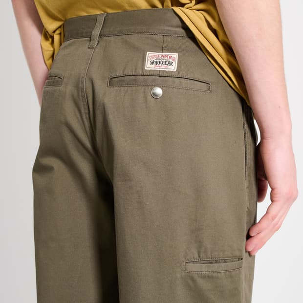 스투시 트윌 워크기어 트라우저 surplus green 30size