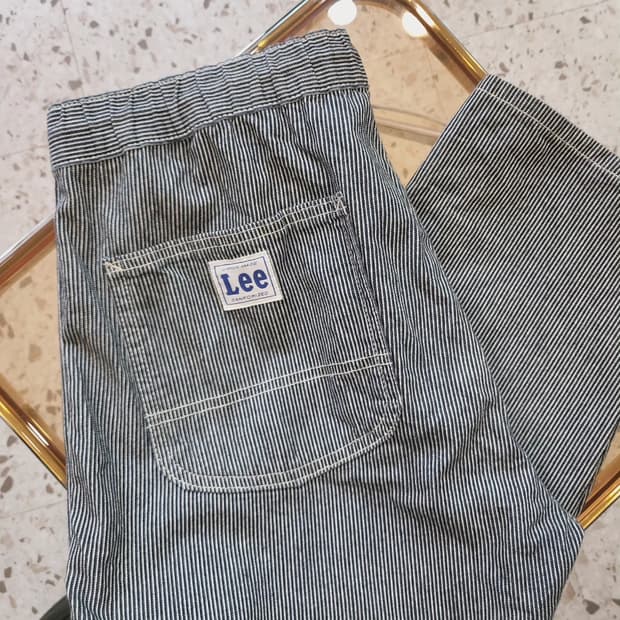 Lee 스트라이프 9부 워크팬츠(Japan made)