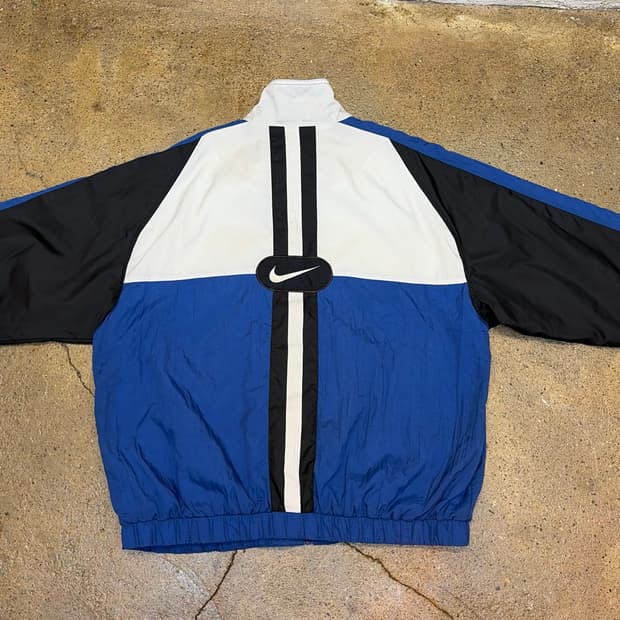 90s USA 빈티지 나이키 미들 스우시 바람막이