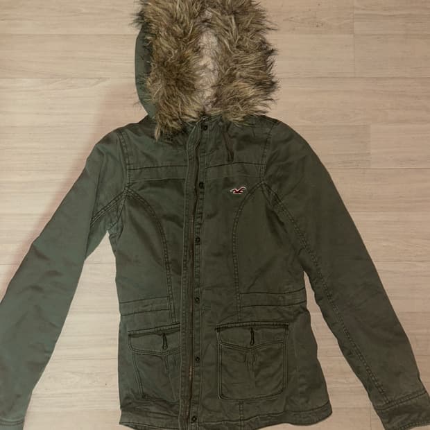 Hollister 홀리스터 카키 울프죠 자켓 xs