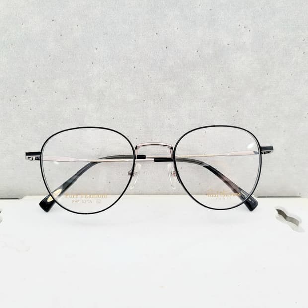 폴휴먼안경(PHF421A )  퓨어티탄 실버블랙