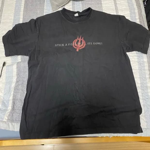 폴리테루 핫스터프 1/2 슬리브 포크 레터링 2