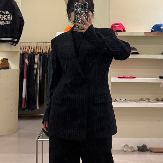 솔리드옴므 스트라이프 자켓 U1460