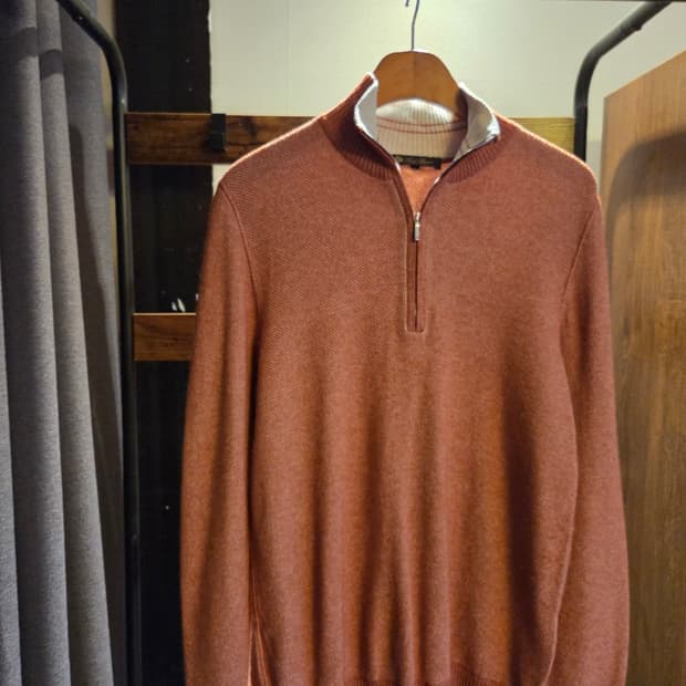 로로피아나 캐시미어 짚업니트