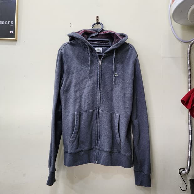 [L] 라코스테 풀집업 후드 (그레이)