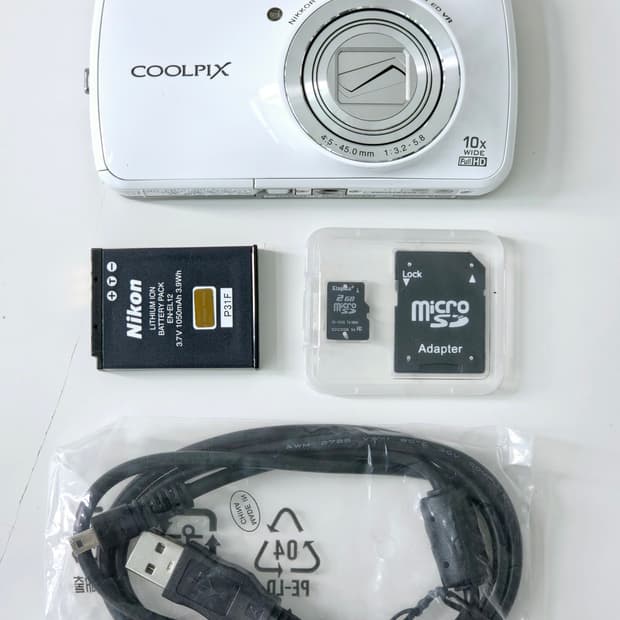(디카폰/작례O) 니콘 쿨픽스 s800c 디지털카메라 화이트