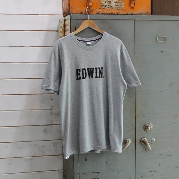(착용컷) EDWIN 반팔 티셔츠 (남성용 103)