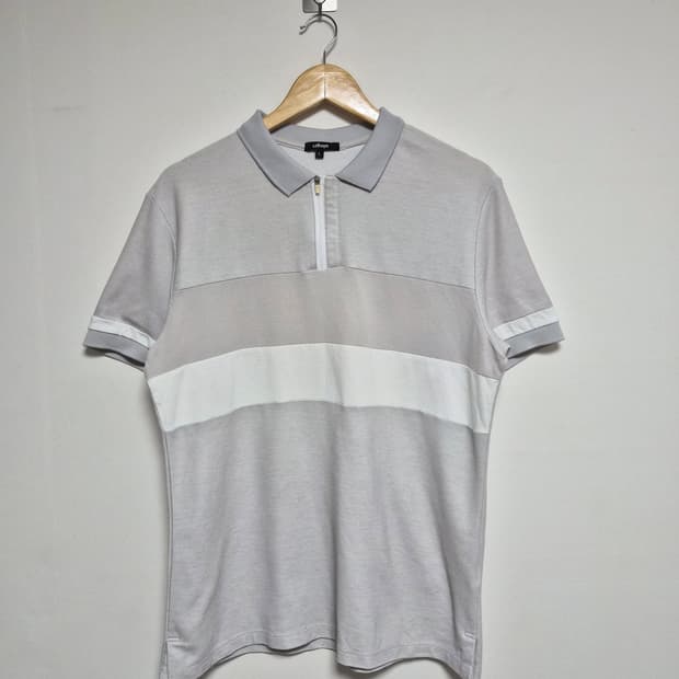 알레그리allegri 절개 카라티셔츠 L - T156