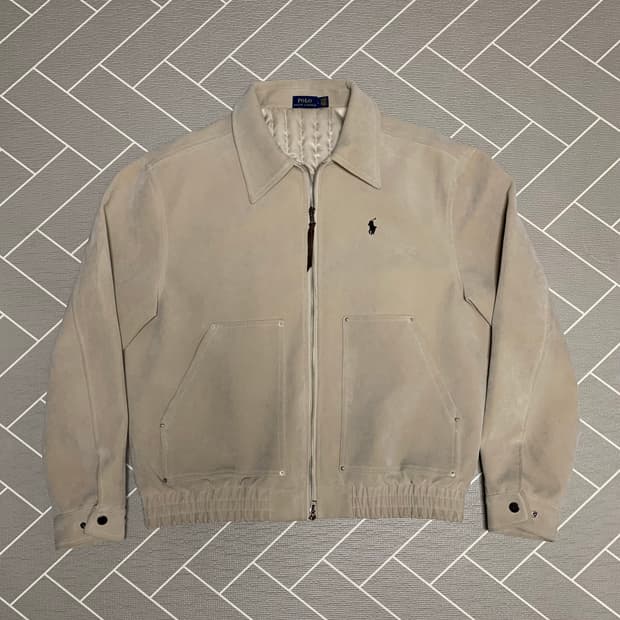 폴로 스웨이드 자켓 베이지