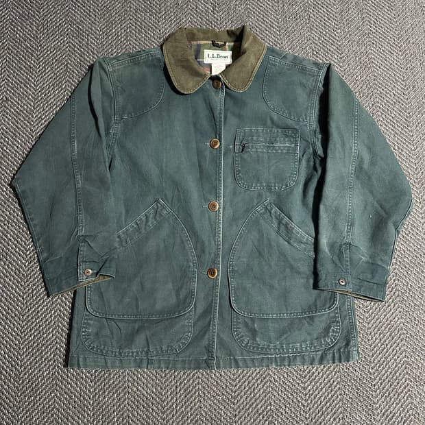 80s LLBean 모스 그린 필드 자켓