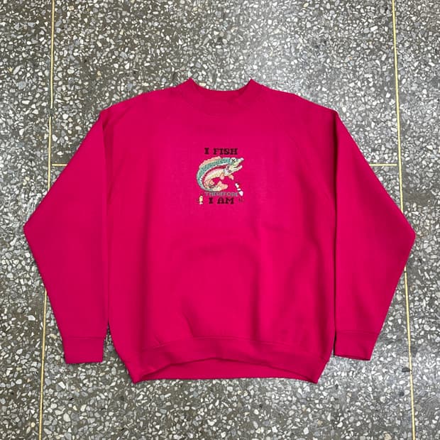90s FOTL 아이 피쉬 빈티지 스웻셔츠 XL