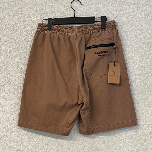 슈프림 워시드 트윌 쇼츠 16ss