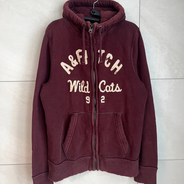 민트급 아베크롬비 A&F 후드집업 버건디 [M]