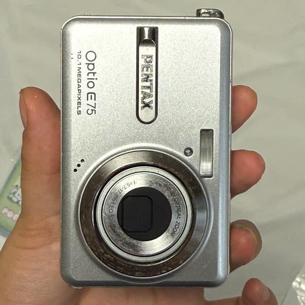 펜탁스 옵티오 E75 빈티지 디카 카메라
