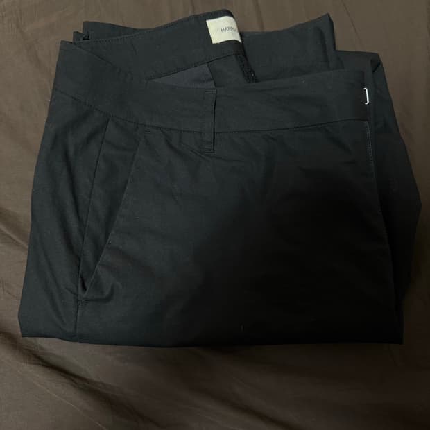 하프시코드 코튼 트라우저 블랙 3 사이즈