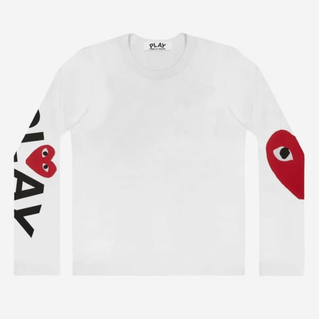 꼼데 가르송 플레이 Big Heart LS T-Shirt (새상품)