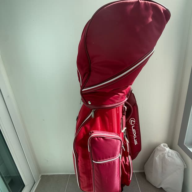 렉서스 레드 골프백