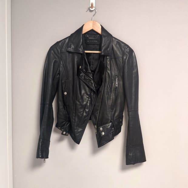 미샤 램스킨 카라 레더자켓