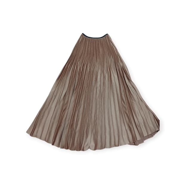 Cawaii 모카 주름 허리밴딩 스커트