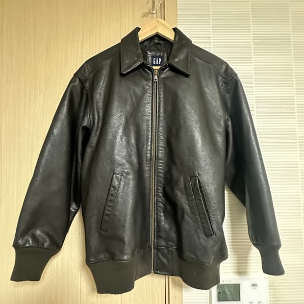 올드갭 레더 봄버 자켓