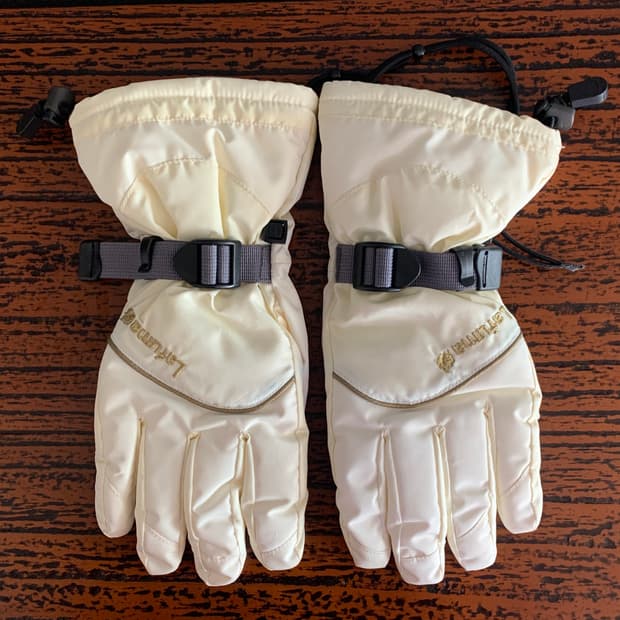 [미착용] 라푸마 Lafuma 방한 장갑 스키 장갑 아이보리 보드 캠핑