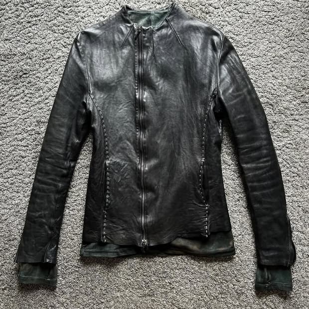 incarnation calf leather 수소봉제 가죽 자켓