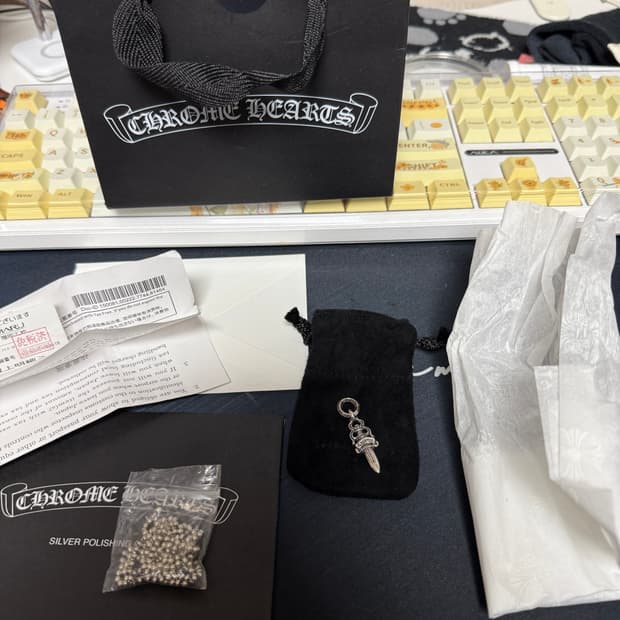 크롬하츠 5대거 참 펜던트+크롬하츠 볼체인