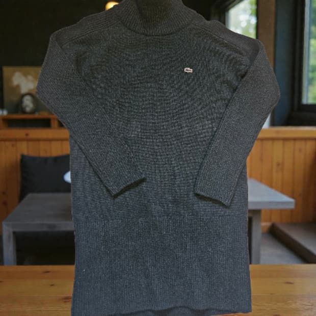 LACOSTE 울 100% 롱 니트 원피스 / 사이즈 95