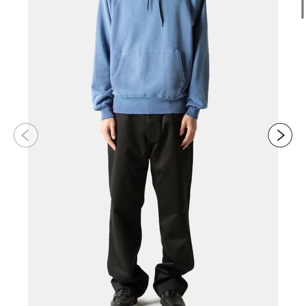 더리얼맥코이 루프휠 레글런 후드티 페이디드네이비 L