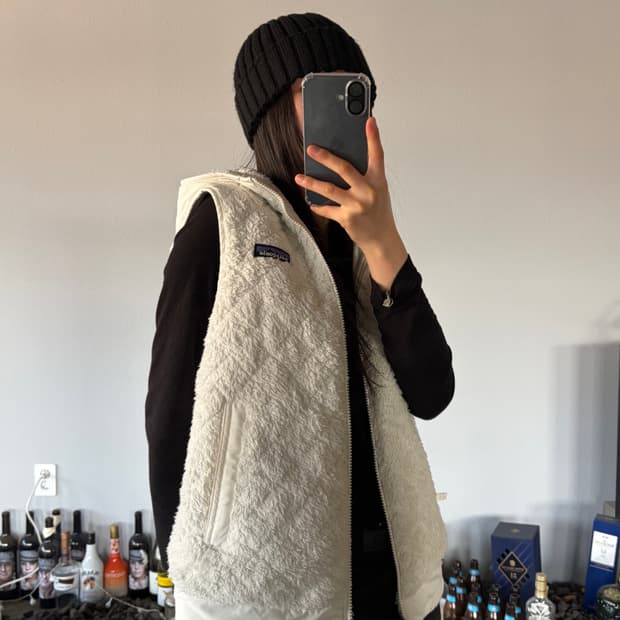 [S]파타고니아 리버시블 플리스 후드 베스트