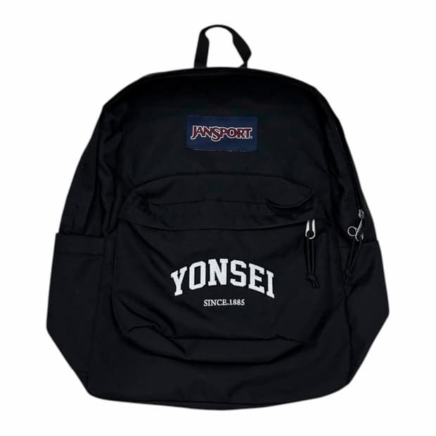 잔스포츠 X 연세대학교 콜라보 슈퍼브레이크 플러스 랩탑 백팩 가방 블랙