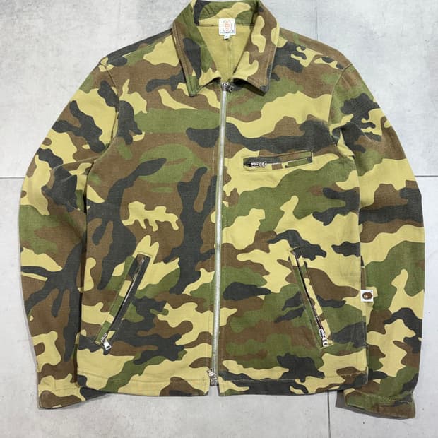 00s 베이프 아카이브 헤비코튼 라이더 자켓