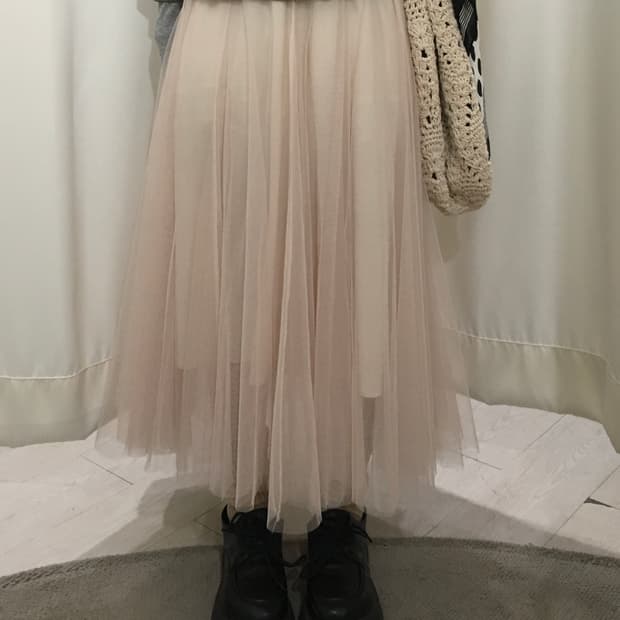 soft pink tulle skirt