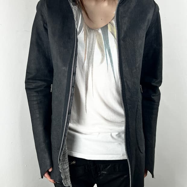 ISAAC SELLAM LAMBSKIN LEATHER JACKET