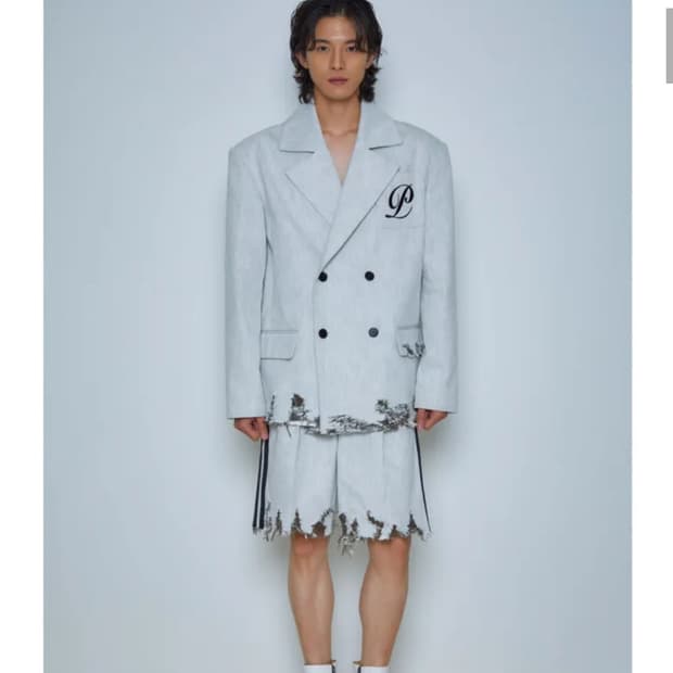 피플오브더월드 쿠로키 피크드 자켓