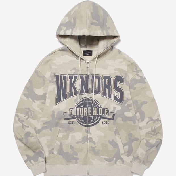 위캔더스 카모 후드집업 H.O.F ZIPUP HOODIE