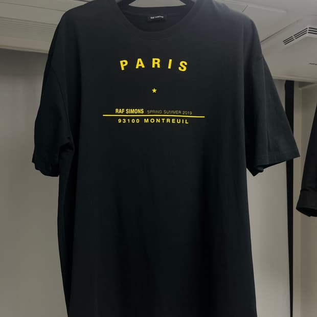 라프시몬스 파리투어 오버핏 반팔, L