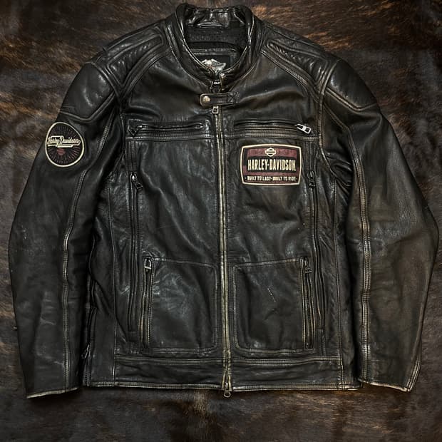 할리데이비슨 소가죽 레더자켓