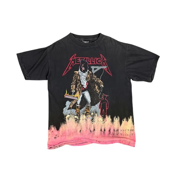 빈티지 90s Metallica 메탈리카 타이다이 티셔츠
