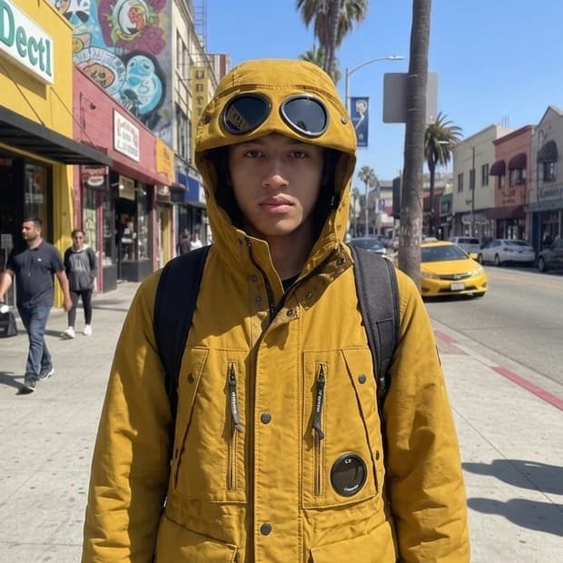 CP 컴퍼니 고글 필드 재킷 (사이즈100)