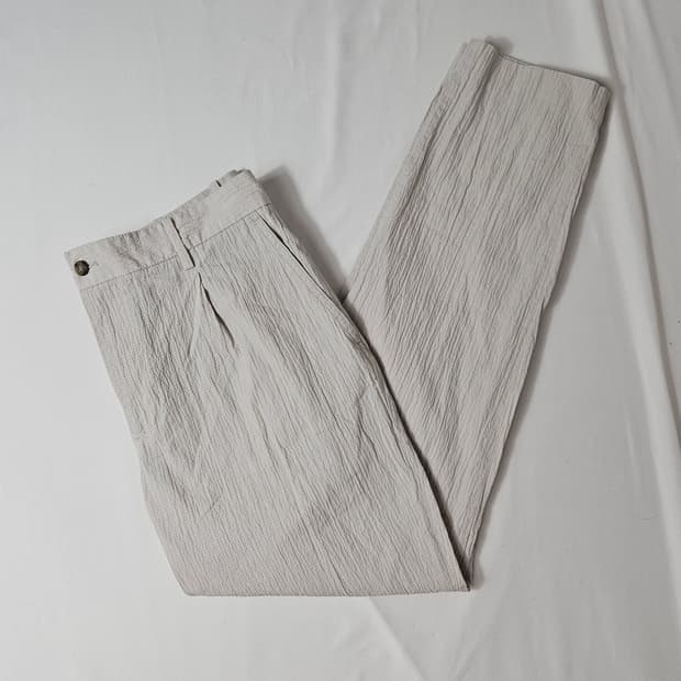 자라 ZARA 텍스처 린넨 슬랙스 팬츠 바지 옴므 31