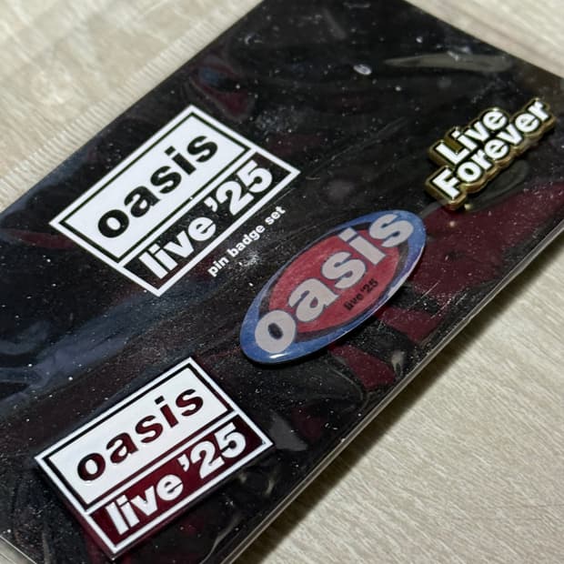 공식 오아시스 라이브25 핀뱃지 세트