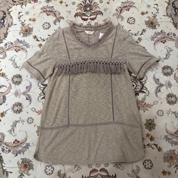 enc y2k 프린지 반팔티