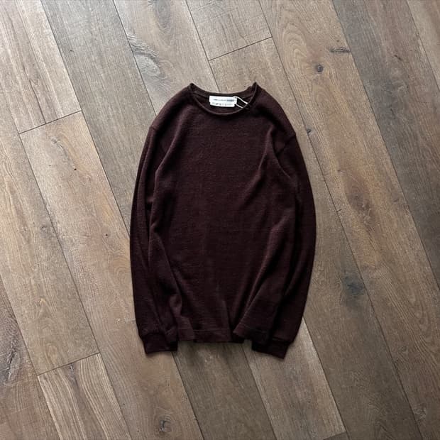Hairy wool knit