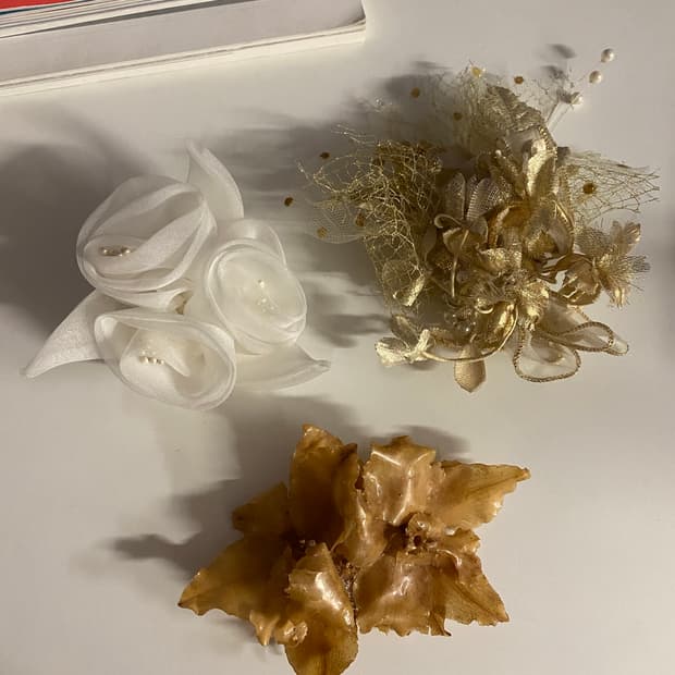 화려한 일본 브로치 3점 세트