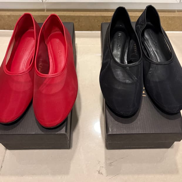 마시모두띠 망사플랫 블랙(36)