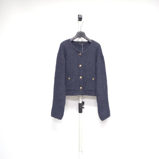새 모어서울 몸빼 추동 울 혼방 숏 가디건 L.XL 66.77