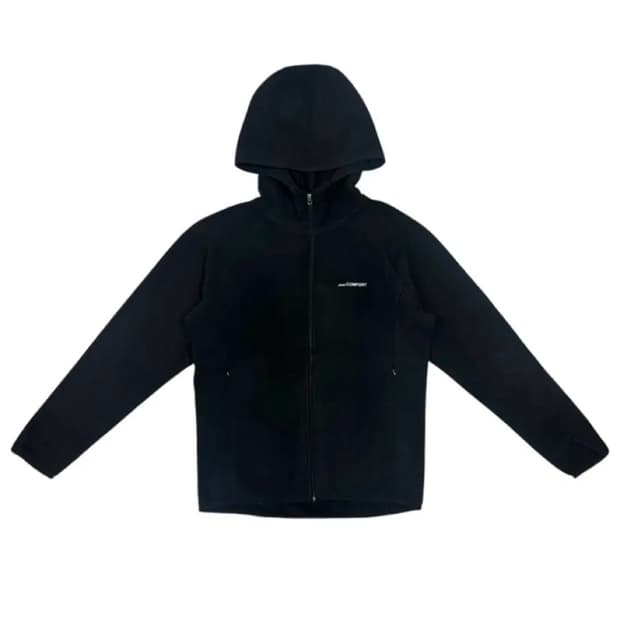 지초이 플리스 후드집업