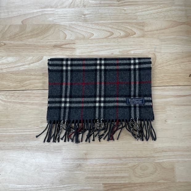 버버리 정품 램스울 머플러 그레이