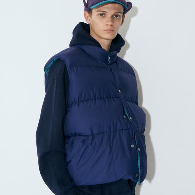 세단올퍼포즈 네이비 블루 패딩 베스트 L